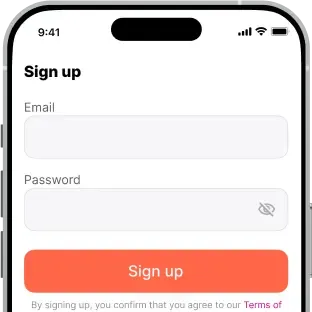 Dating software user registration